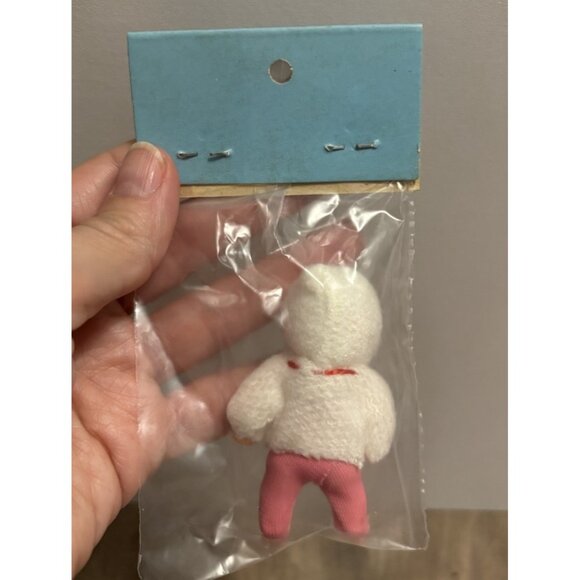 Vintage VEB Puppenfabrik Konigsee GDR 3" Miniature Rubber New In Package - Picture 3 of 4